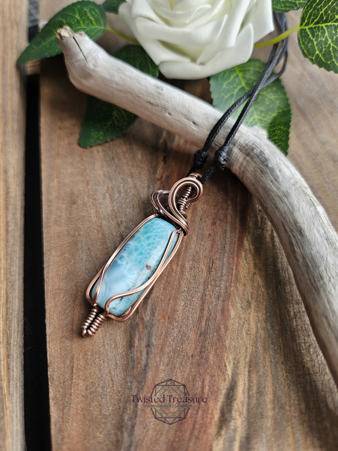 Larimar and Copper Necklace