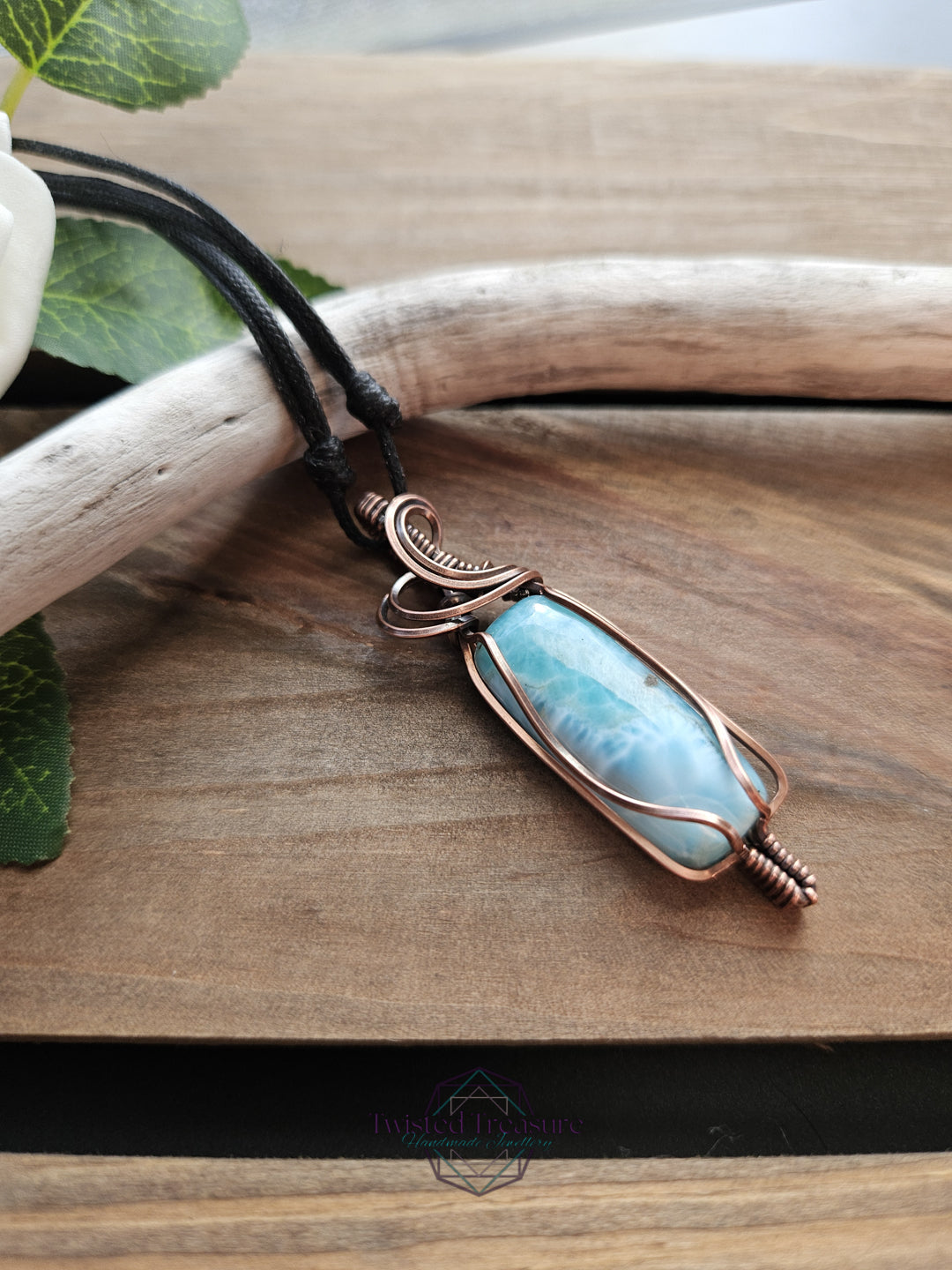 Larimar and Copper Necklace