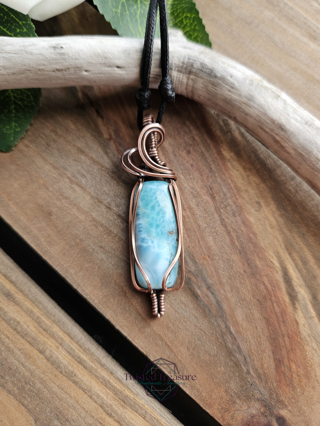 Larimar and Copper Necklace
