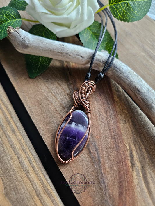 Amethyst and Copper Necklace