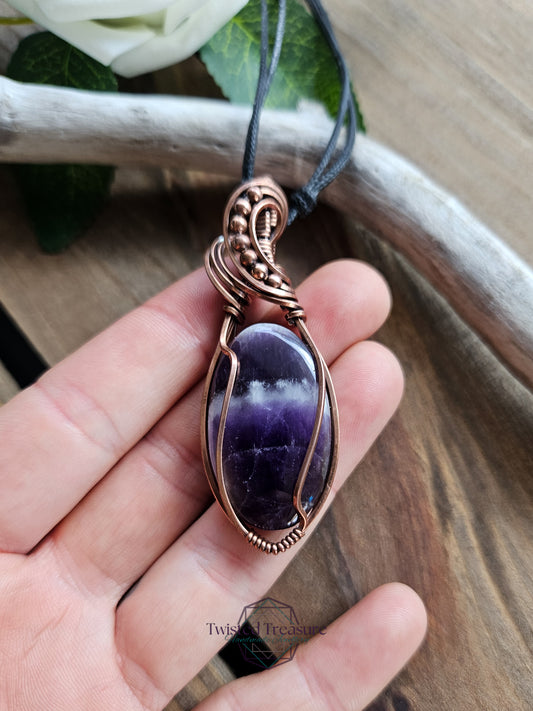 Amethyst and Copper Necklace