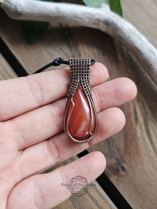Carnelian and Copper Necklace