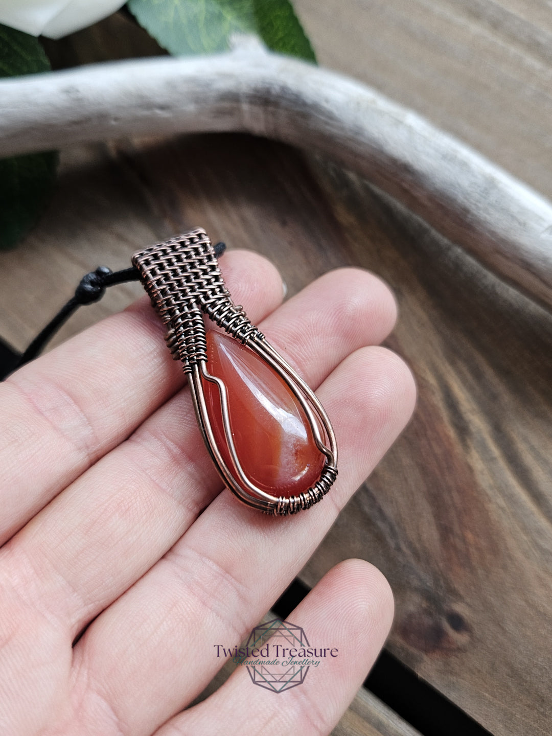 Carnelian and Copper Necklace