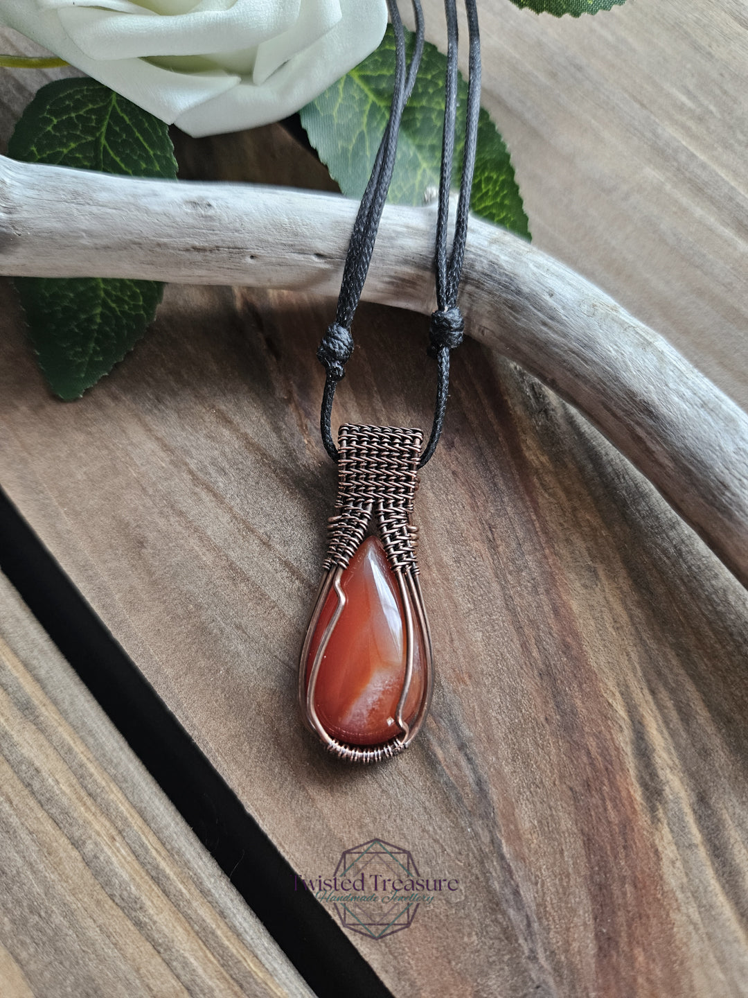 Carnelian and Copper Necklace