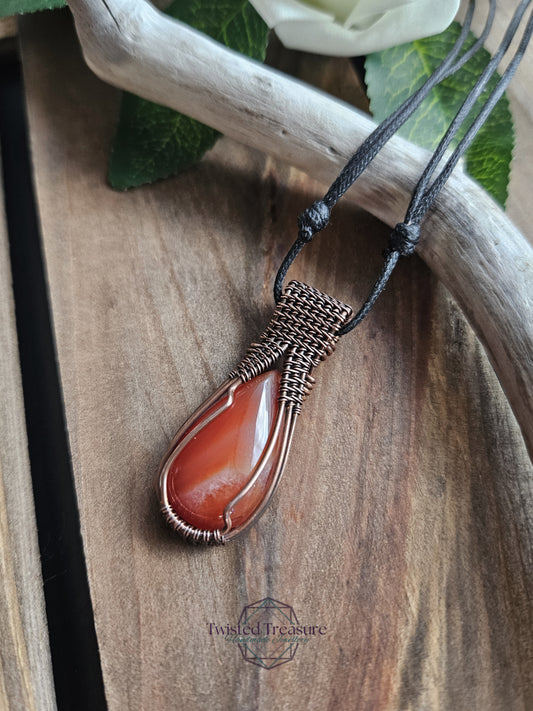 Carnelian and Copper Necklace