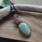 Green Aventurine and Copper Necklace