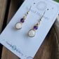 Bronze 'Alchemy' Earrings - Amethyst & Moonstone