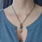 Golden Rutile Quartz and Copper Necklace