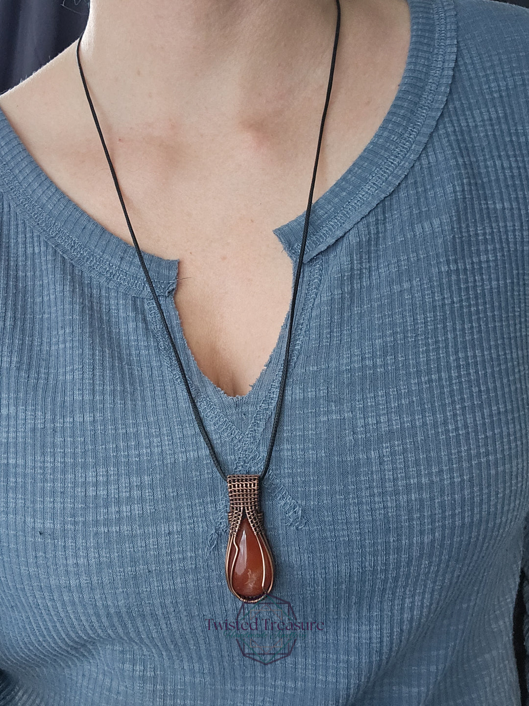 Carnelian and Copper Necklace