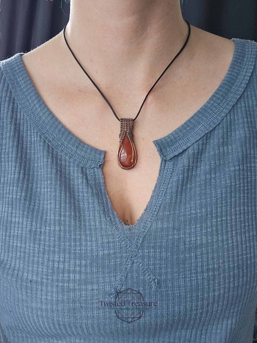 Carnelian and Copper Necklace