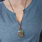 Prehnite and Copper Ladybird Necklace
