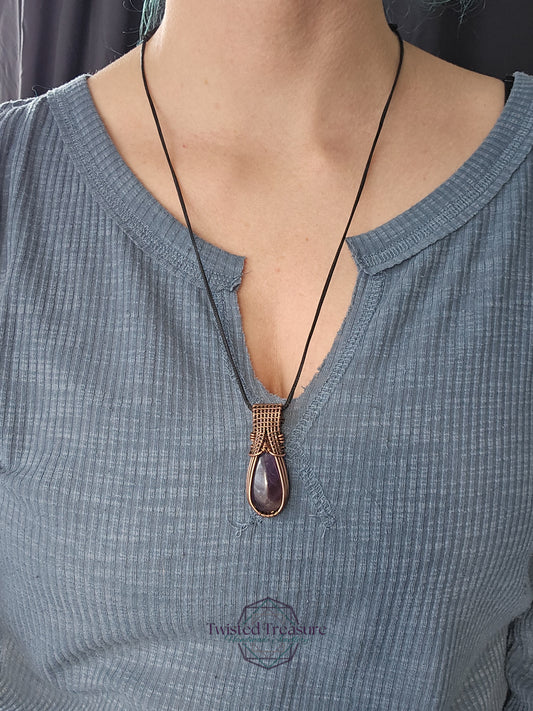 Amethyst and Copper Necklace