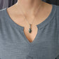 African Turquoise and Silver Necklace