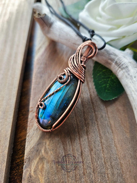 Labradorite and Copper Necklace