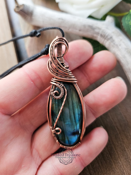 Labradorite and Copper Necklace