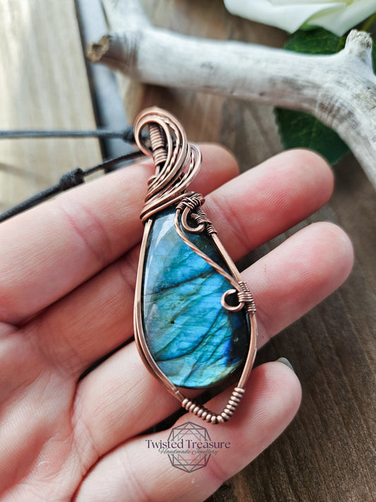 Labradorite and Copper Necklace
