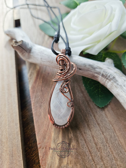Moonstone and Copper Necklace