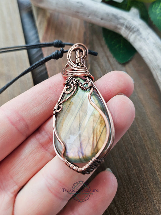 Labradorite and Copper Necklace