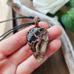 Fossilized Palm Root and Copper Tree Necklace