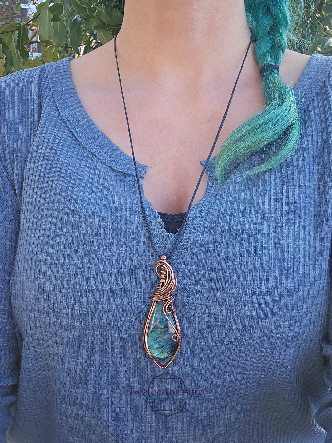 Labradorite and Copper Necklace
