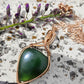 Nephrite Jade and Bronze Necklace
