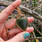 Nephrite Jade and Bronze Necklace