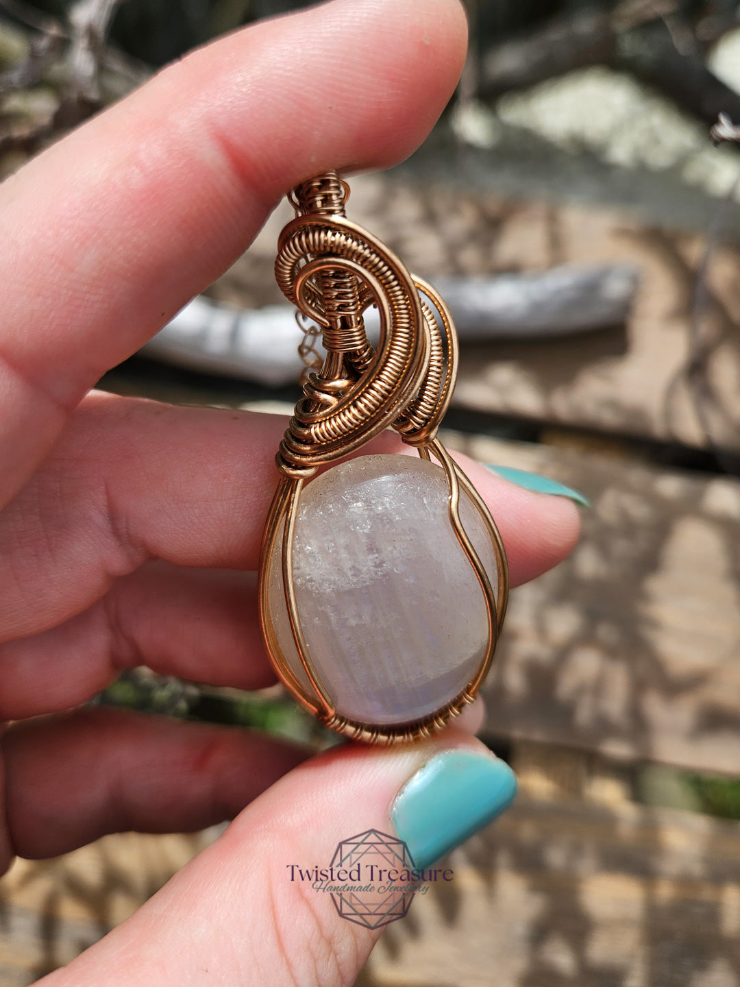 Belomorite and Bronze Necklace