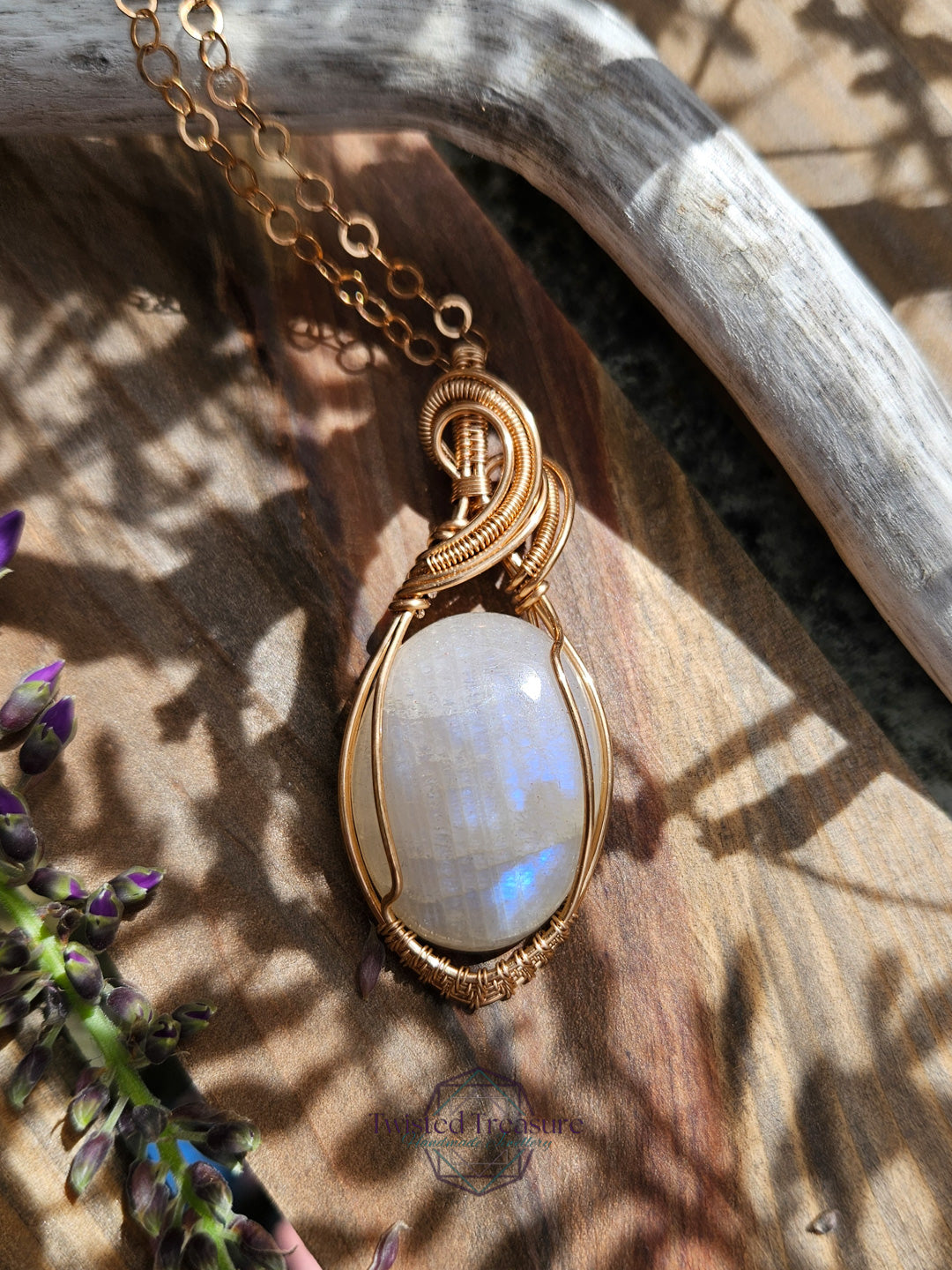 Belomorite and Bronze Necklace