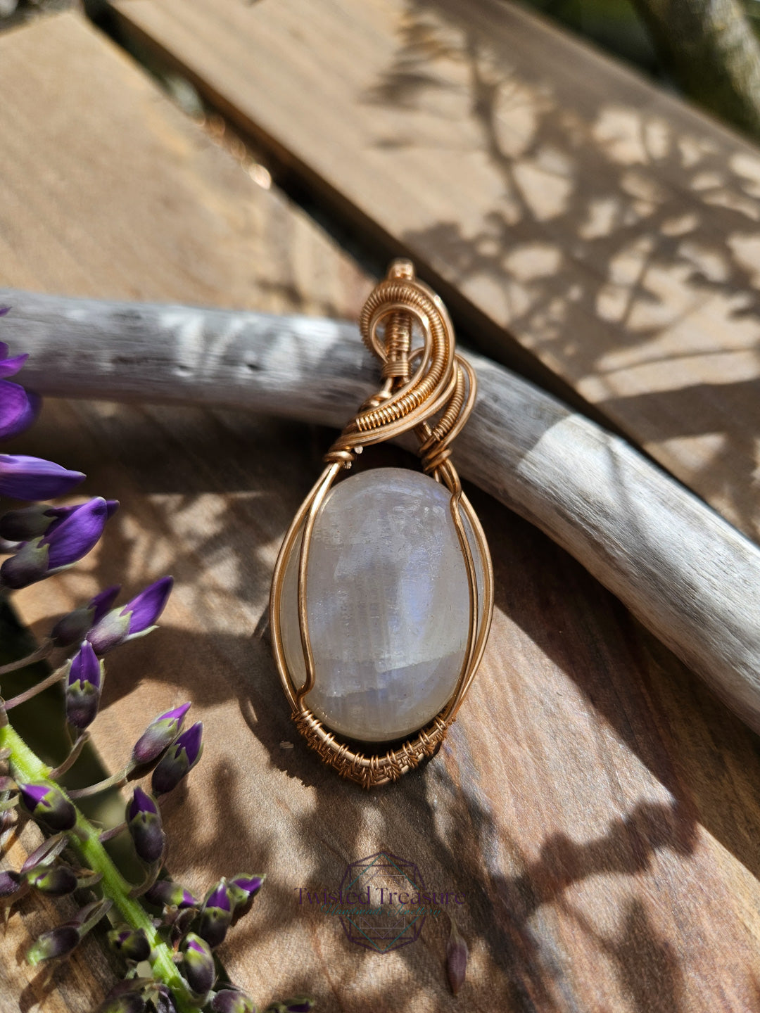 Belomorite and Bronze Necklace