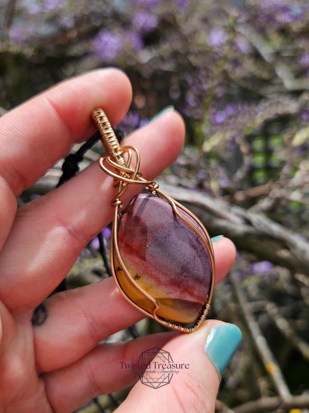 Mookaite and Bronze Necklace
