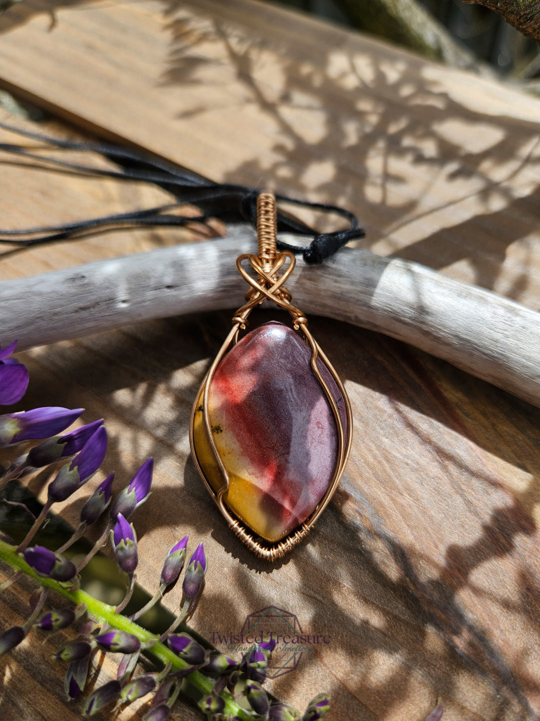 Mookaite and Bronze Necklace