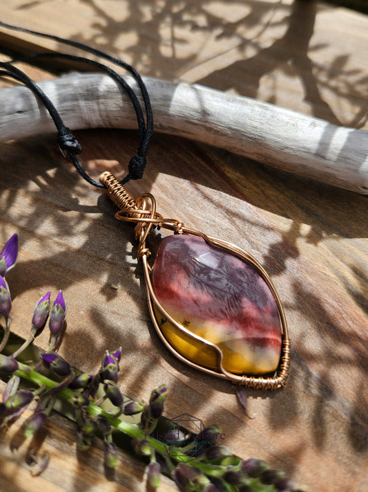 Mookaite and Bronze Necklace