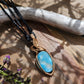 Larimar and Bronze Necklace