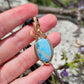 Larimar and Bronze Necklace