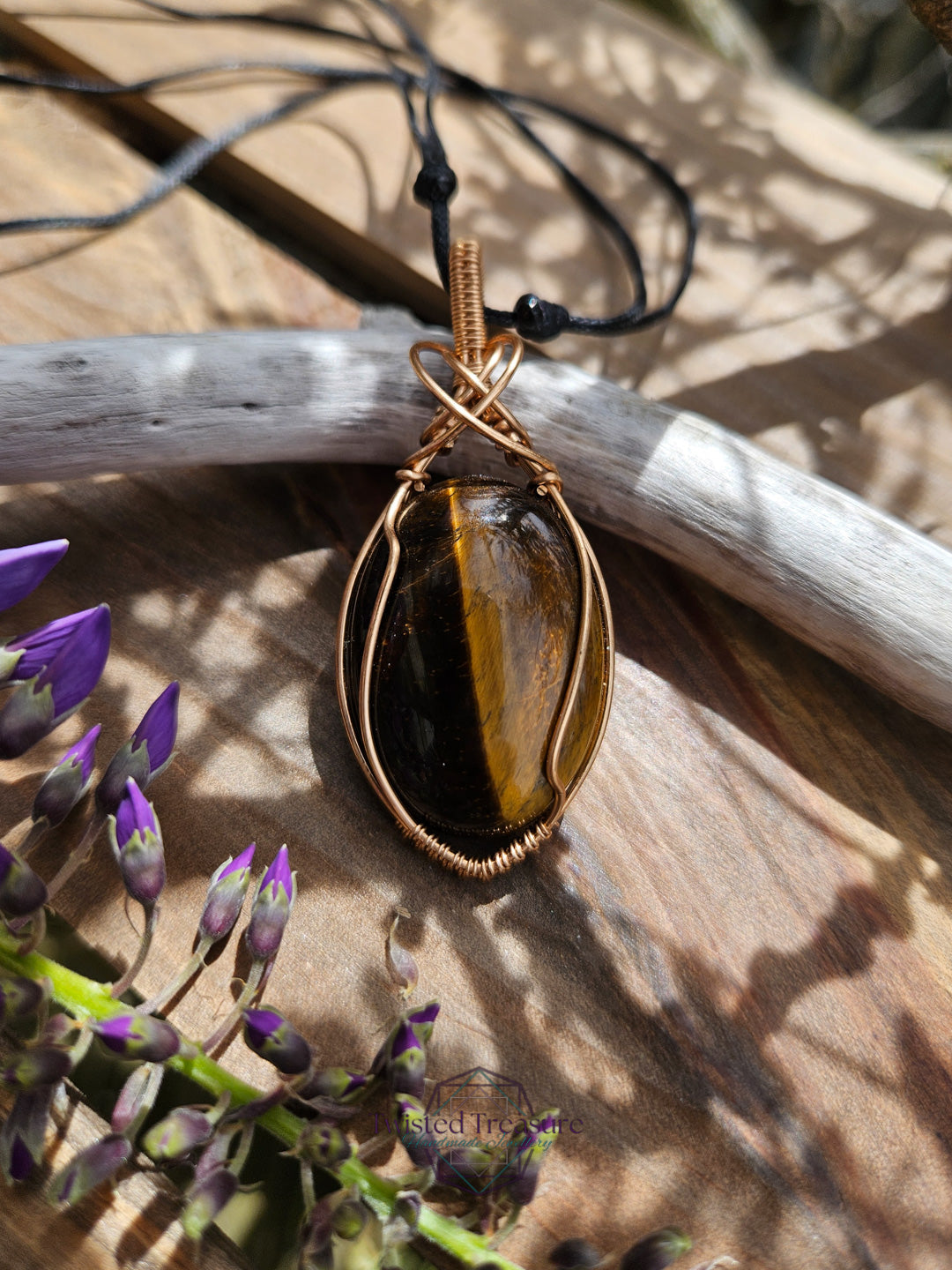 Tiger's Eye and Bronze Necklace