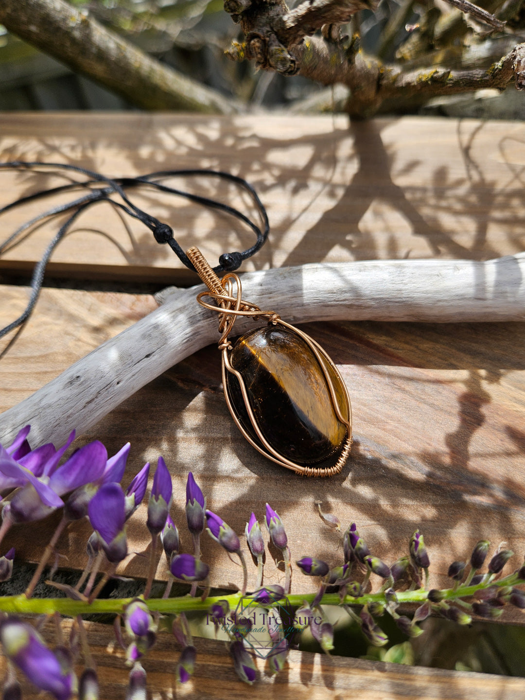 Tiger's Eye and Bronze Necklace