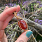 Carnelian Agate and Bronze Necklace