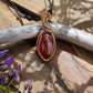 Carnelian Agate and Bronze Necklace