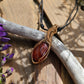 Carnelian Agate and Bronze Necklace