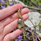 Prehnite and Bronze Necklace