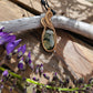 Prehnite and Bronze Necklace