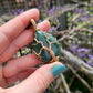 Green Aventurine and Bronze Tree Necklace