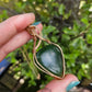 Nephrite Jade and Bronze Necklace
