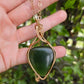 Nephrite Jade and Bronze Necklace