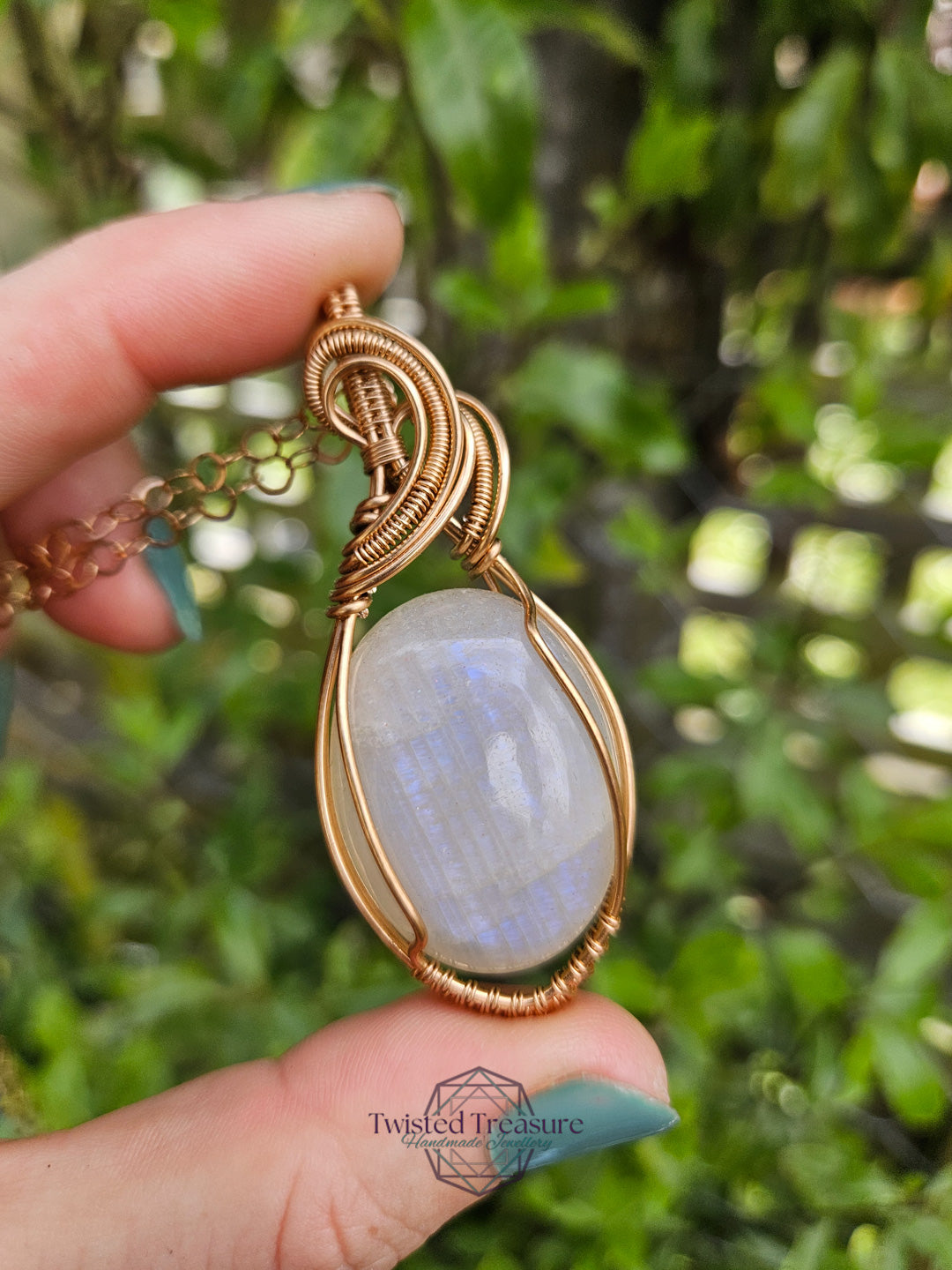 Belomorite and Bronze Necklace