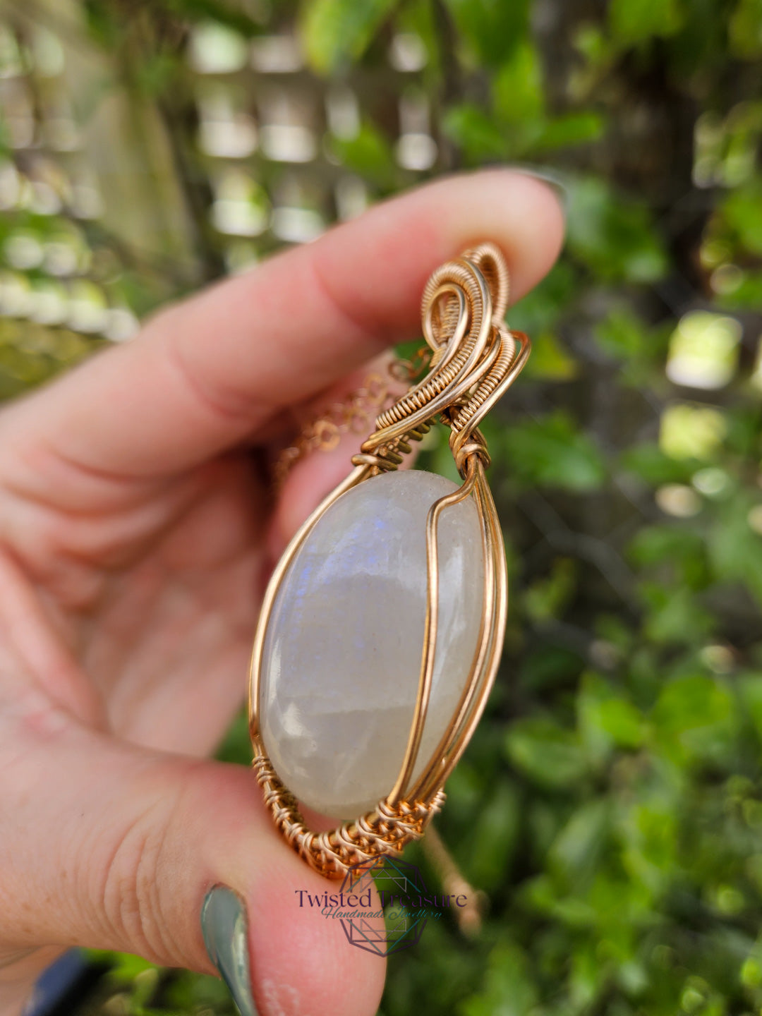 Belomorite and Bronze Necklace