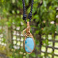 Larimar and Bronze Necklace