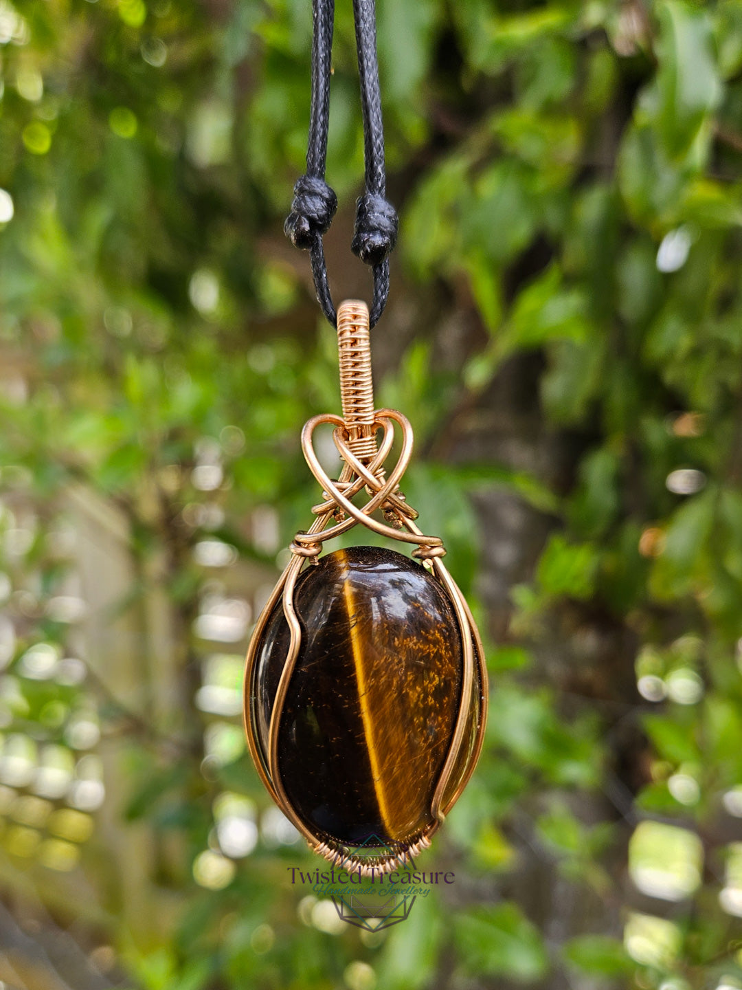 Tiger's Eye and Bronze Necklace