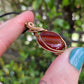 Carnelian Agate and Bronze Necklace