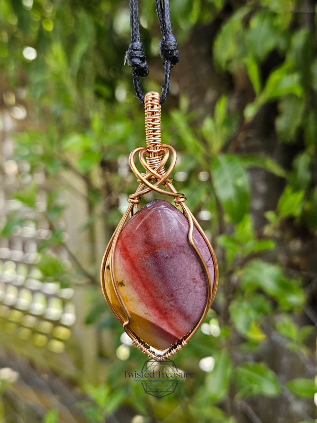 Mookaite and Bronze Necklace